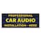 Signmission Professional Car Audio Installation Banner Concession Stand Food Truck Single Sided B-120-30136 - alternate 1
